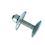 DIN 15237 Seating screw with cupped washers and nut for belts M10x50mm Class A4 Zinc Plated METRIC Rounded