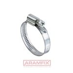 DIN 3017-1 Hose clamp 23-35/9 W1 (Screw 1.0214/Band 1.0935) Zinc Plated