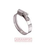 DIN 3017-1 Hose clamp 25-40/9 W4 (Screw 1.4567/Band 1.4301) PLAIN Stainless