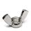 DIN 315A Thumb Nuts German Wing shape M14 Class A2 PLAIN Stainless METRIC Rounded
