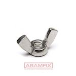 DIN 315A Thumb Nuts German Wing shape M8 Class A2 PLAIN Stainless METRIC Rounded