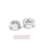 ISO 4161 Serrated Flange Nuts M8 Class A2 WAXED  Hex