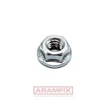 ISO 4161 Serrated Flange Nuts M8 Class A2 PLAIN Stainless  Hex