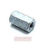 DIN 6334 Coupling Nuts M10 Class 4 Steel HDG-ISO [ISO FIT] METRIC