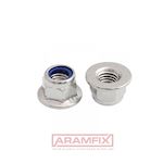 ISO 7043 Flange Locknuts M5 Class A2 WAXED