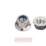 ISO 7043 Flange Locknuts M5 Class A2 PLAIN Stainless METRIC