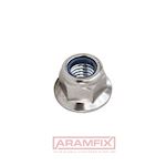 ISO 7043 Flange Locknuts M6 Class A4 PLAIN Stainless