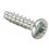 DIN 7516D Thread-Forming Screws for Metal 3.0x16mm Steel Zinc Plated Phillips METRIC Full Countersunk