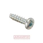 DIN 7516D Thread-Forming Screws for Metal 6x60mm Steel Zinc Plated Phillips METRIC Full Countersunk