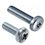 DIN 7985 Pan Head Screw M2.5x3mm Grade 8.8 Zinc Plated Phillips #1 METRIC Full Rounded