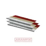 BS EN 10230-1:2000 PA Paper Collated Strip Nails 35deg-Angle 2.8x63mm Low Carbon C1018 Bright Half red vinyl Coated Ring D-Hd