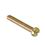 DIN 84 Cheese Head Screw M5x90mm Grade 4.8 Zinc Cr6+ Yellow Plated Slotted METRIC Full Round