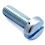 DIN 85 Pan Head Screw M10x55mm Grade 4.8 Zinc Plated Slotted METRIC Full Rounded