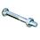 DIN 601/555 Hex Bolt with Shank M6x65mm Grade 4.6 Zinc Plated METRIC Partially Hex