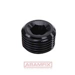 DIN 906 Hexagon socket pipe plug 1/8 Steel PLAIN Hex BSPT (R/RP)