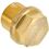 DIN 910 Screw Plug with collar G1/4 A Brass PLAIN Brass BSPP (G) Hex