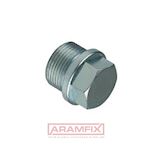 DIN 910 Screw Plug with collar G 1 1/2 A Steel Zinc-Flake BSPP (G) Hex