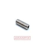DIN 916 Set screw Cup-Point 4.0x6mm Class A2 PLAIN Stainless Hex Socket 2 METRIC Full