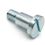 DIN 923 Shoulder screw Slotted pan head M6x8mm Grade 5.8 Zinc Plated Slotted METRIC Partially Rounded