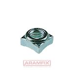 DIN 928 Square Weld Nuts Type B M6 Grade 4.8 Zinc Plated METRIC Full