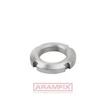 DIN 981 Locknut for bearings KM 4  M20x1 AISI 201 (1.4618) PLAIN Stainless METRIC