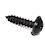 DIN 968C Tapping Screw for Metal 3.9x13mm Carbon Steel Zinc Cr3+ Black Plated Phillips Full Rounded