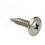 DIN 968C Tapping Screw for metal with serration 3.5x9.5mm Carbon Steel Zinc Plated Cross Full Rounded