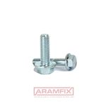 DIN 912 Flanged Socket Head Screw with Flange Serrated M6x12mm Grade 8.8 Zinc Plated Hex METRIC Full Rounded
