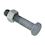EN 15048 ISO 4014/ISO 4032 SB Structural Bolting SET SET CE-Mark M16x45mm Grade 8.8 HDG [Hot Dip Galvanised] METRIC Partially Hex