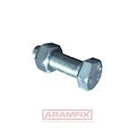 EN 15048 ISO 4017/ISO 4032 SB Structural Bolting SET SET CE-Mark M36x100mm Grade 8.8 Zinc Plated METRIC Full Hex