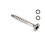 Chipboard flat partially Flat Head Screws 5.0x70/24mm AISI 410 1.4006 PLAIN Stainless TORX T25 Partially Flat with Raised Ribs