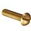 ISO 2010 Rounded Head Countersunk M4x16mm Brass PLAIN Brass Slotted METRIC Full Oval