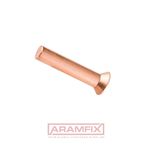 ISO 1051C Countersunk Head Rivet 2x6mm Copper PLAIN Copper METRIC Countersunk