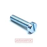 ISO 1207 Cheese Head Screw M1.4x4mm Grade 4.8 Zinc Plated Slotted METRIC Full Rounded