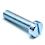 ISO 1207 Cheese Head Screw M1x2mm Grade 8.8 Zinc Plated Slotted METRIC Full Rounded