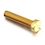 ISO 1207 Cheese Head Screw M2x5mm Brass PLAIN Brass Slotted METRIC Full Rounded