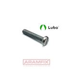 ISO 1207 Cheese Head Screw M1x3mm Class A2 LUBO Lubrication Slotted METRIC Full Rounded