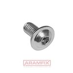 ISO 7380-1 Socket Button Head Screw with Flange M12x35mm Grade 8.8 PLAIN Hex METRIC Full Button Head