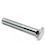 ISO 8677 Carriage Bolt M6x100mm Grade 4.6 PLAIN METRIC Partially Rounded