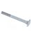 ISO 8677 Carriage Bolt M8x25mm Grade 4.8 Zinc-Flake GEOMET 321A METRIC Partially Rounded