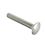 ISO 8677 Carriage Bolt M8x40mm Class A2-70 PLAIN Stainless METRIC Partially Rounded