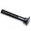 ISO 8678 Carriage Bolt with Small Head M8x25mm Grade 8.8 Zinc-Flake Black METRIC Full Rounded