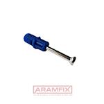 MINIFIX c Cam Dowel Pin with PP screw end 6.0x41mm Steel Alloy / PP Zinc Plated  Partially