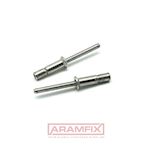 RCB CUP-BOLT Countersunk Head Blind Rivets 6.4x23.5mm Stainless A2 / Stainless A2 PLAIN Stainless 10.5 - 18.4 Grip Range METRIC Countersunk
