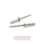 CDH1 SEALED Domed Blind Rivets 3.2x8mm Stainless A2 / Stainless A2 PLAIN Stainless 1.5 - 3.0 Grip Range METRIC Domed