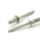 XTDH TUDINOX Extra Domed Blind Rivets 6.4x16.8mm Stainless A2 / Stainless A2 PLAIN Stainless 1.5 - 5.5 Grip Range METRIC Domed