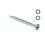 Chipboard serrated flat Intended Flat Head Screws with Serrated Thread 3.5x30mm Carbon Steel Zinc Plated Pozidriv PZ2 Full Flat with Intended Ribs