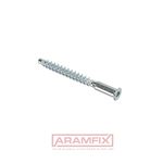 Connecting screws Flat Head Screws 7.0x40mm Carbon Steel Zinc Plated Hex Partially Flat