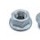 ISO 4161 Serrated Serrated Flange Nuts M6 Class 8 Steel HDG-OVS [OVERSIZED] METRIC