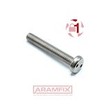 *DIN 7985 2-Hole Security Fastener 2-Hole M3x8mm Class A2 PLAIN Stainless TH3 METRIC Full